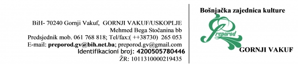 Održana skup&scaron;tina BZK "Preporod-a"